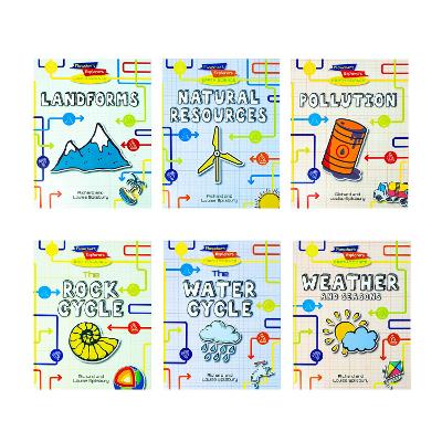 Book cover for Flowchart Explorers Earth Science STEM 6 Geography Science Books Set