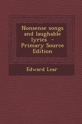 Cover of Nonsense Songs and Laughable Lyrics