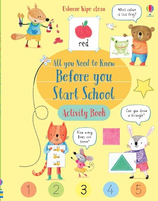 Book cover for Wipe-Clean All You Need to Know Before You Start School Activity Book