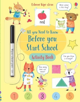 Book cover for Wipe-Clean All You Need to Know Before You Start School Activity Book