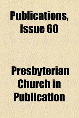 Book cover for Publications (Volume 60 )