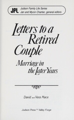 Cover of Letters to a Retired Couple