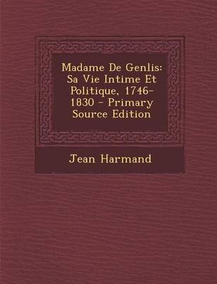 Book cover for Madame de Genlis