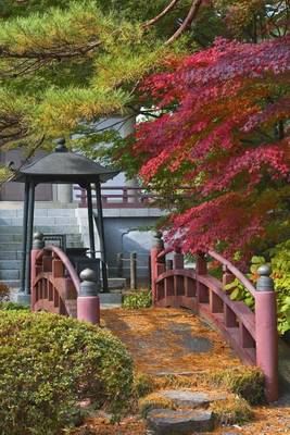 Book cover for Japanese Bridge Rinoji Temple Garden Sendai Japan Journal