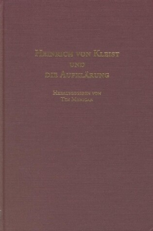 Cover of Heinrich von Kleist und die Aufklarung