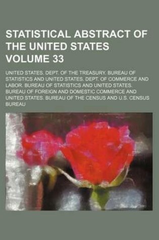 Cover of Statistical Abstract of the United States Volume 33