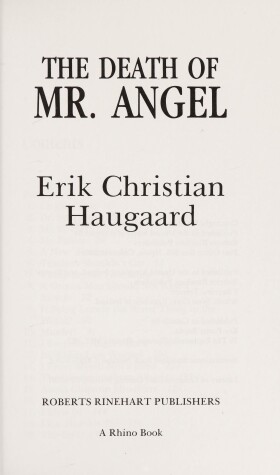 Book cover for The Death of Mr. Angel