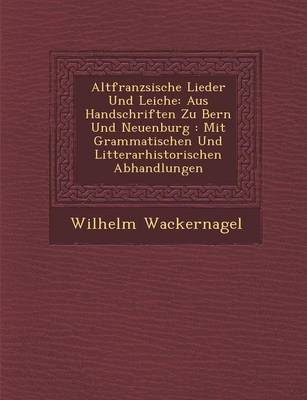 Book cover for Altfranz Sische Lieder Und Leiche