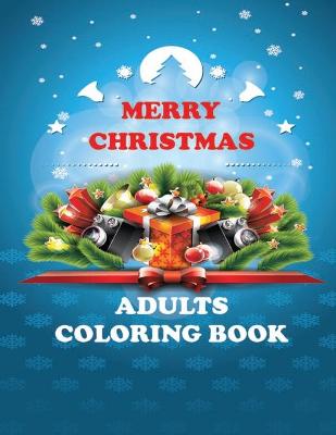 Book cover for Merry Christmas Adults Coloring Book