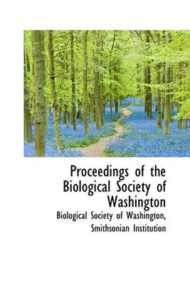 Book cover for Proceedings of the Biological Society of Washington