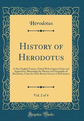 Book cover for History of Herodotus, Vol. 2 of 4