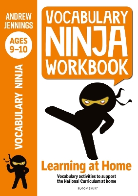 Book cover for Vocabulary Ninja Workbook for Ages 9-10