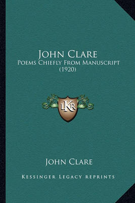 Book cover for John Clare John Clare