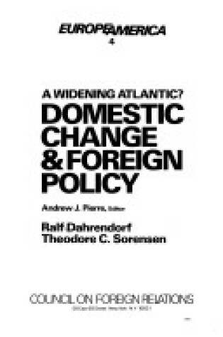 Cover of A Widening Atlantic