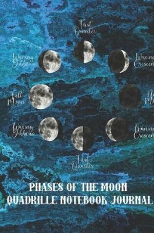 Cover of Phases of the moon Quadrille notebook journal