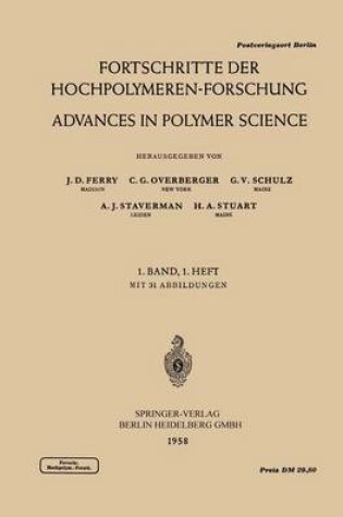 Cover of Fortschritte Der Hochpolymeren-Forschung / Advances in Polymer Science