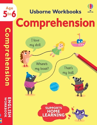 Book cover for Usborne Workbooks Comprehension 5-6