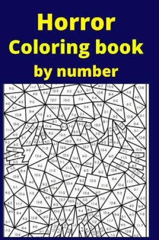 Cover of Horror Coloring book by number