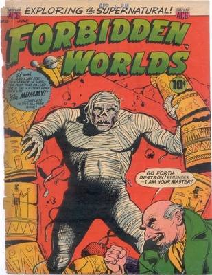 Book cover for Forbidden Worlds Number 18 Horror Comic Book