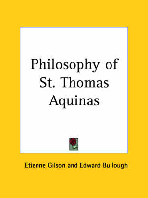 Book cover for Philosophy of St. Thomas Aquinas