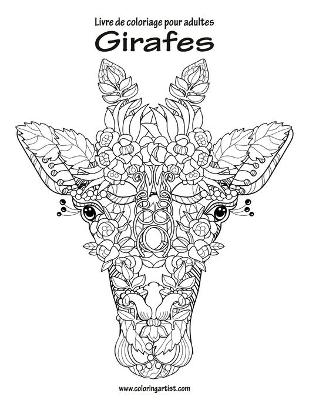 Cover of Livre de coloriage pour adultes Girafes 1