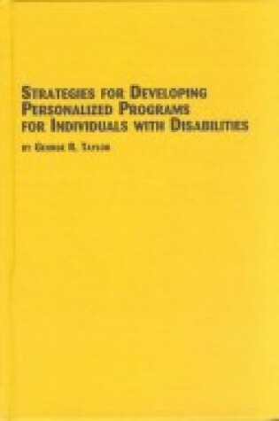 Cover of Strategies for Developing Personalized Programs for Individuals with Disabilities