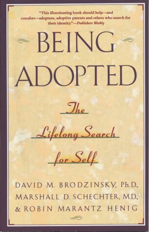 Book cover for Being Adopted