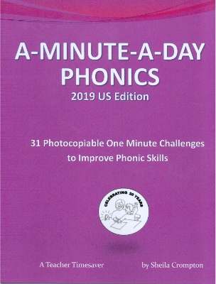 Book cover for A-Minute-A-Day Phonics 2019 US Edition