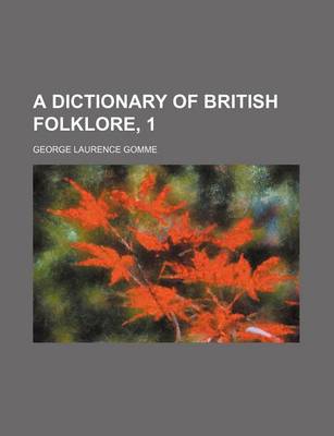 Book cover for A Dictionary of British Folklore, 1