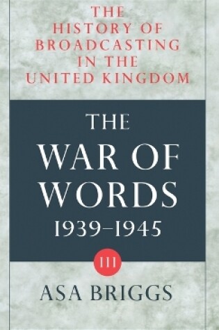 Cover of Volume III: The War of Words