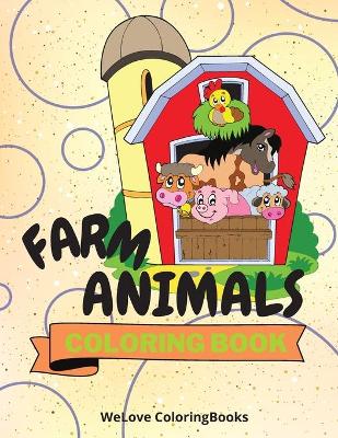 Book cover for Farm Animals Coloring Book