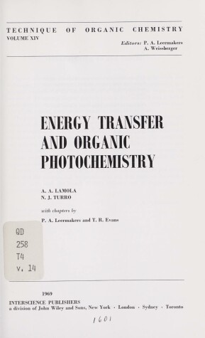 Book cover for Energy Transfer and Organic Photochemistry