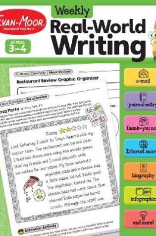 Cover of Weekly Real-World Writing, Grade 3 - 4 Teacher Resource