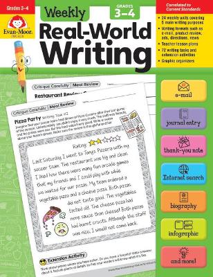 Book cover for Weekly Real-World Writing, Grade 3 - 4 Teacher Resource