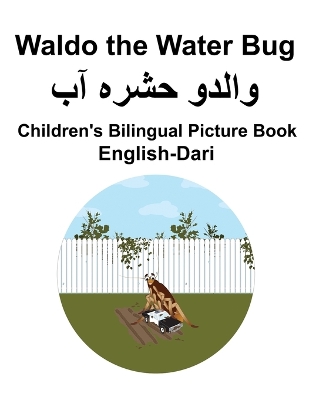 Book cover for English-Dari Waldo the Water Bug Children's Bilingual Picture Book