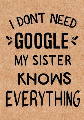 Book cover for I Don't Need Google My Sister Knows Everything