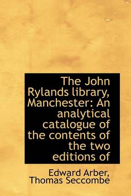 Book cover for The John Rylands Library, Manchester