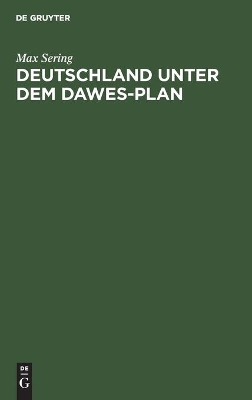 Book cover for Deutschland Unter Dem Dawes-Plan