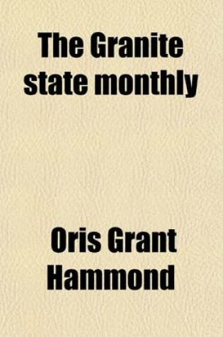 Cover of The Granite State Monthly Volume 5