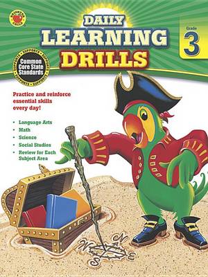 Book cover for Daily Learning Drills, Grade 3