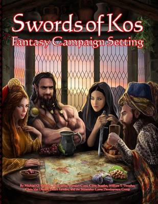 Book cover for Swords of Kos Fantasy Campaign Setting