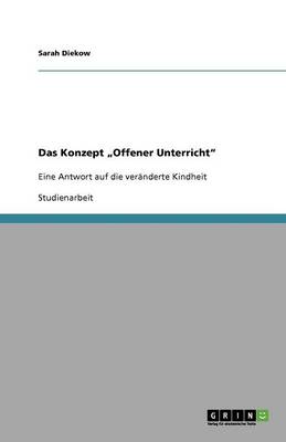 Book cover for Das Konzept "Offener Unterricht"