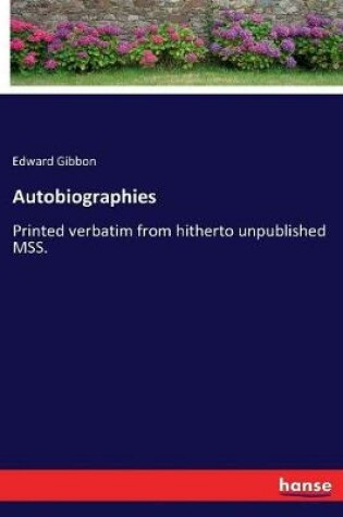 Cover of Autobiographies