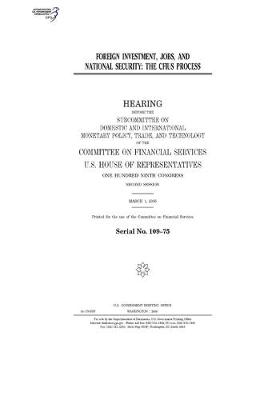 Book cover for Foreign investment, jobs, and national security