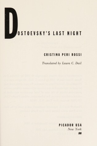 Cover of Dostoevsky's Last Night