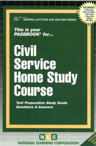 Cover of CIVIL SERVICE HOME STUDY COURSE