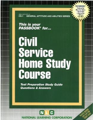 Book cover for CIVIL SERVICE HOME STUDY COURSE