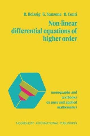 Cover of Non-Linear Differential Equations of Higher Order