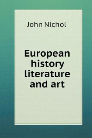 Cover of European history literature and art