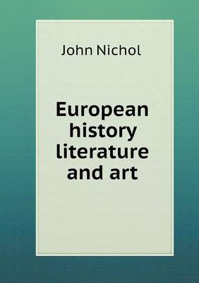 Book cover for European history literature and art